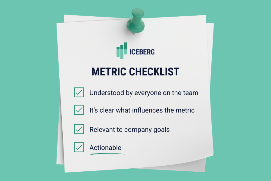 Iceberg Metric Checklist graphic