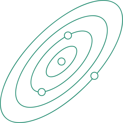 System_#288f74 Solar system line drawing